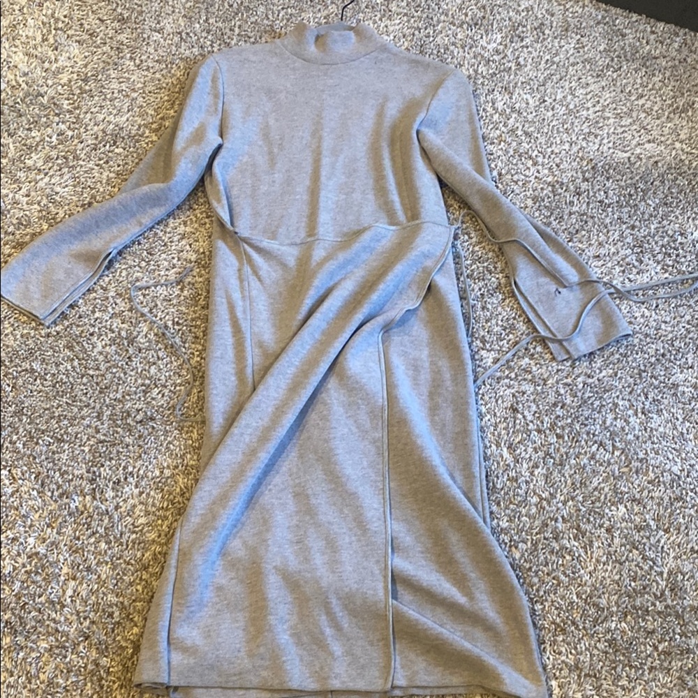 Elegant Grey Women's Dress - Picture 1 of 5